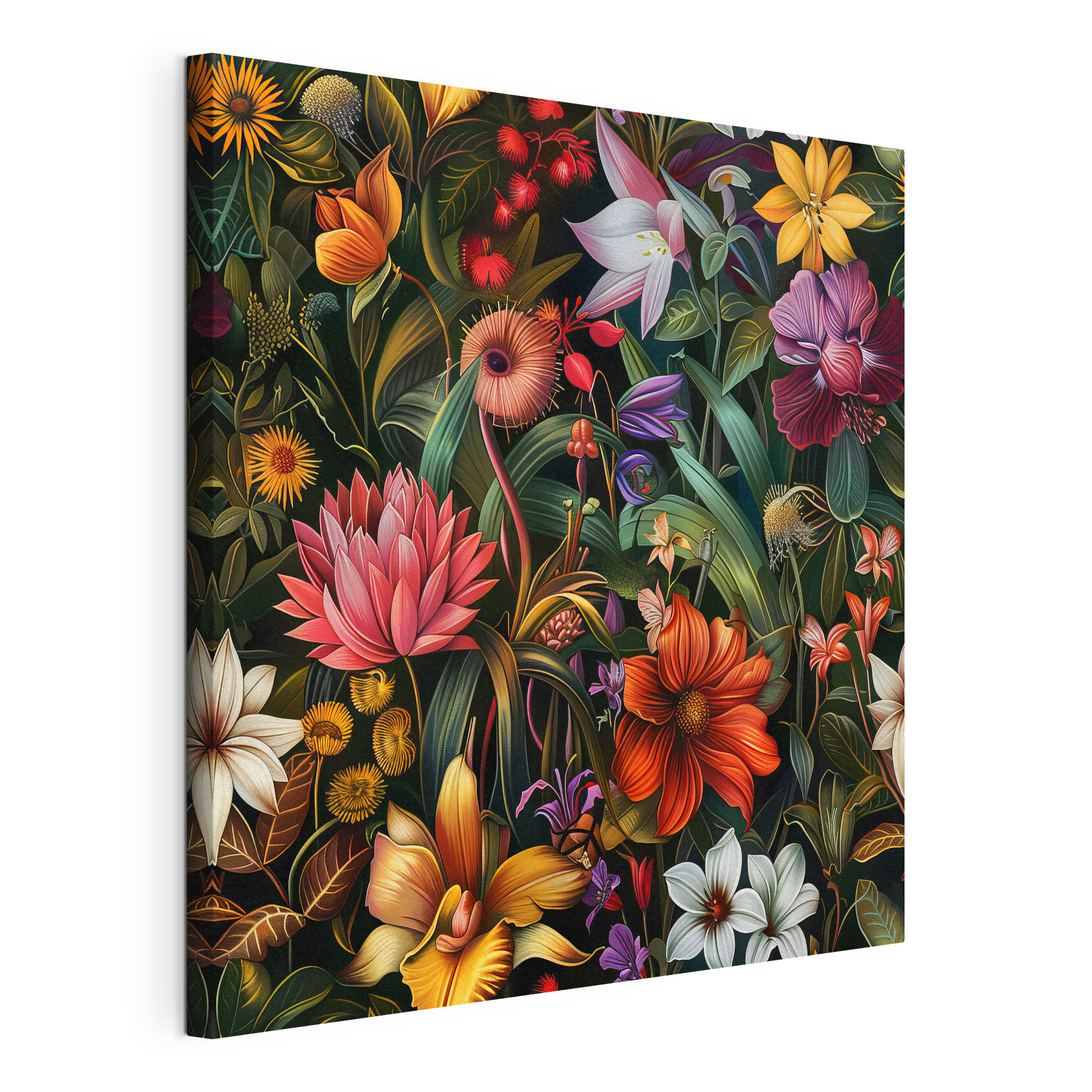 Colorful floral pattern with many flowers Colorful floral pattern with many flowers