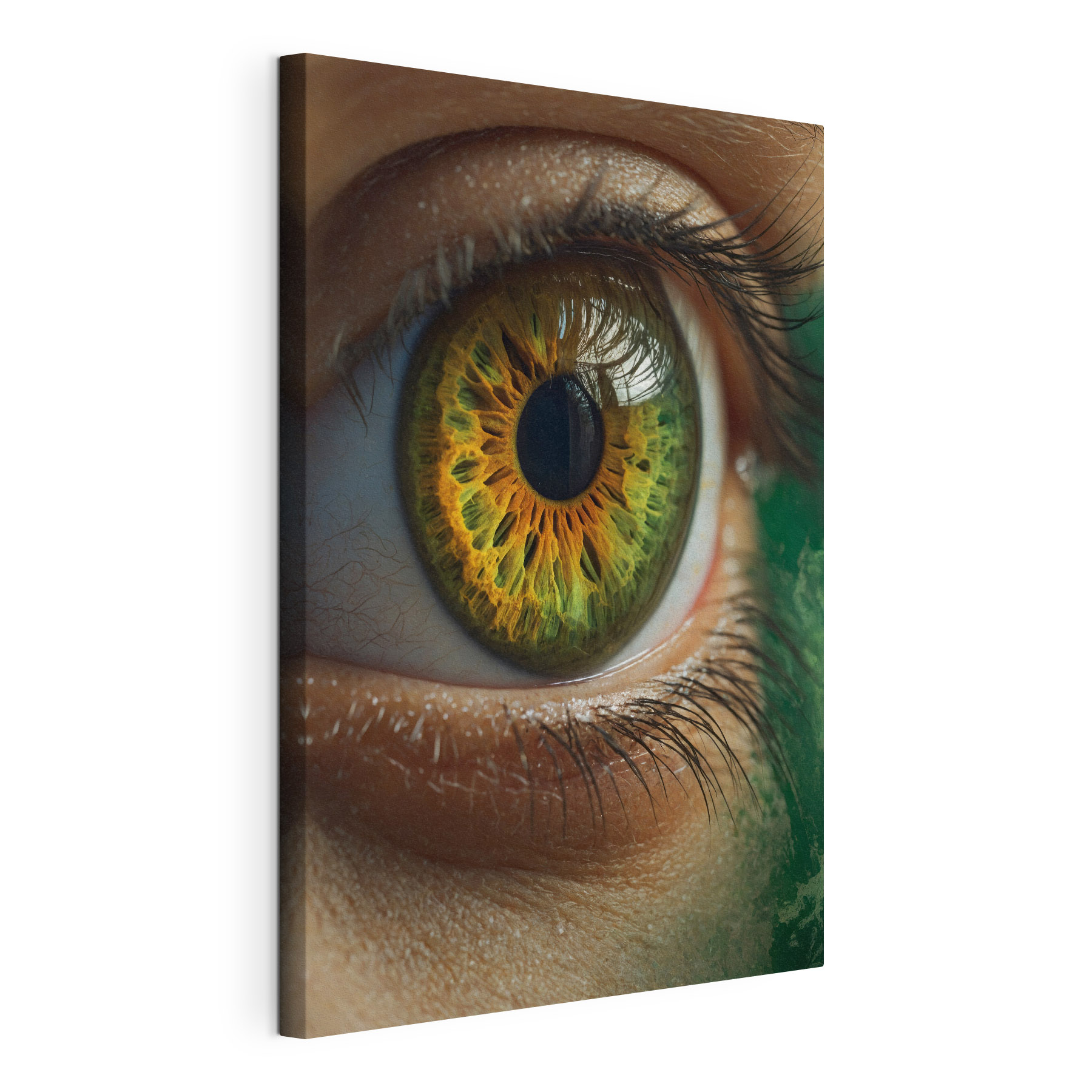 Vibrant eye showcasing unique colors Vibrant eye showcasing unique colors
