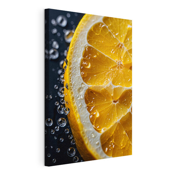 Close up of a slice of orange