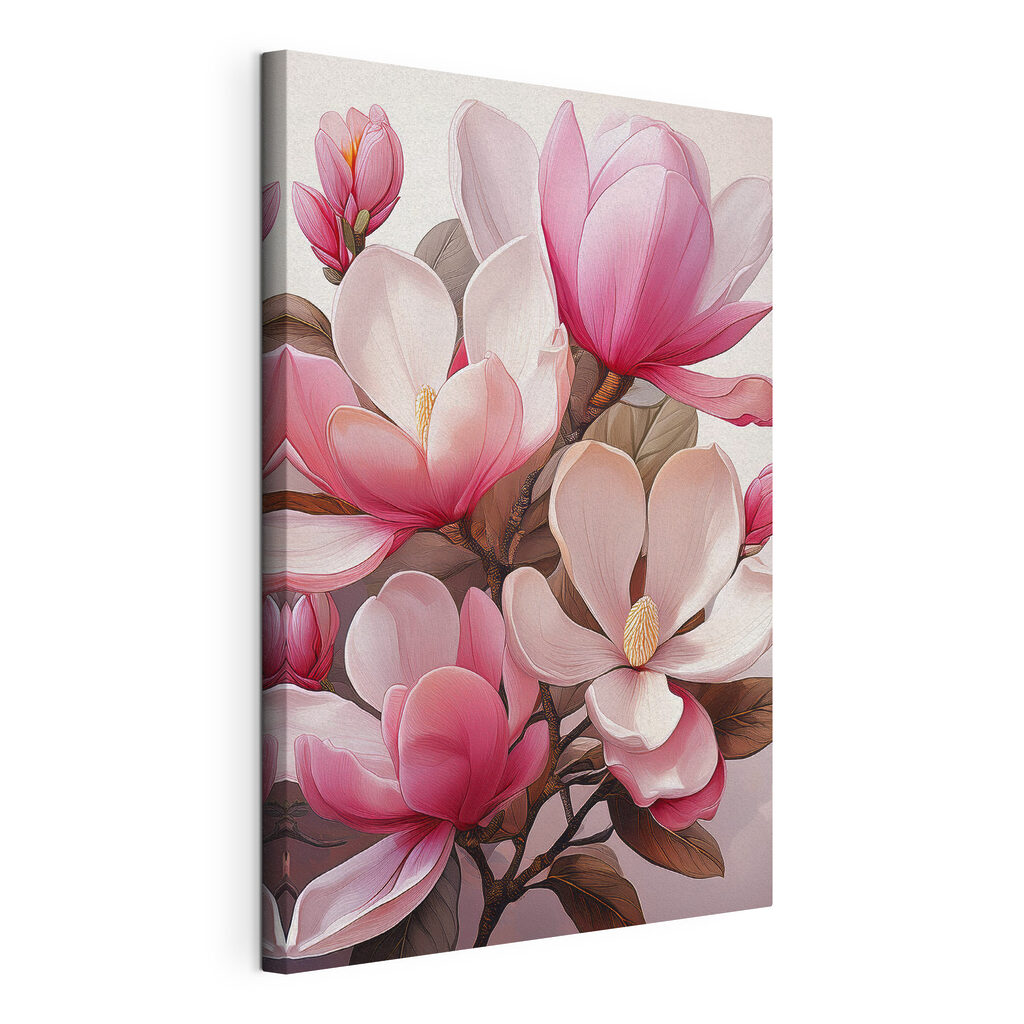 Delicate blossoms in soft pink hues