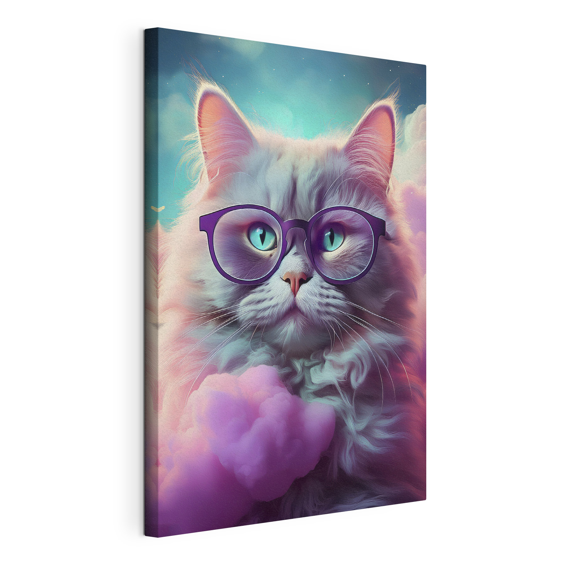 Cat wearing glasses