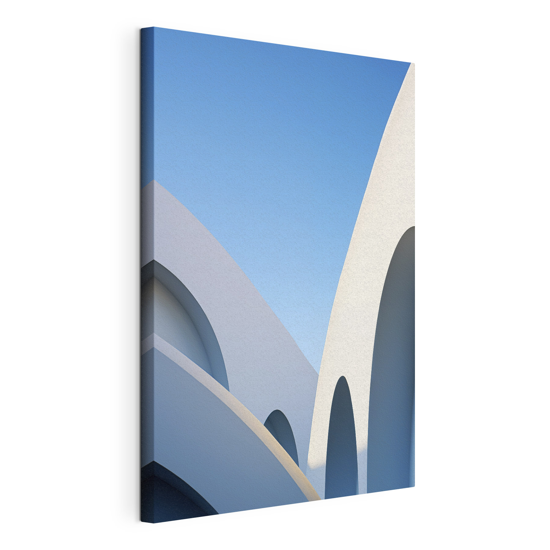 White building with a blue sky