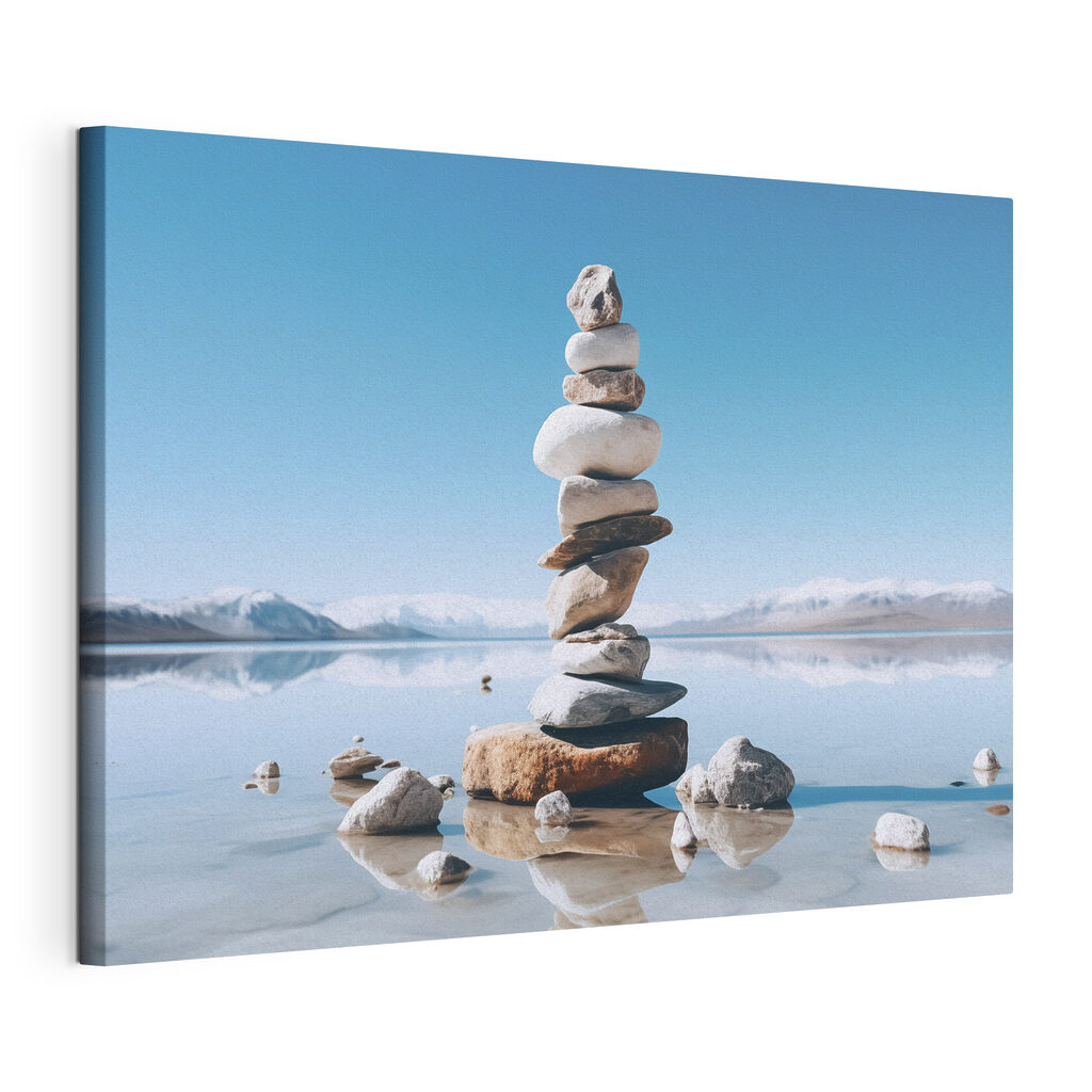 Stack of rocks in water Stack of rocks in water