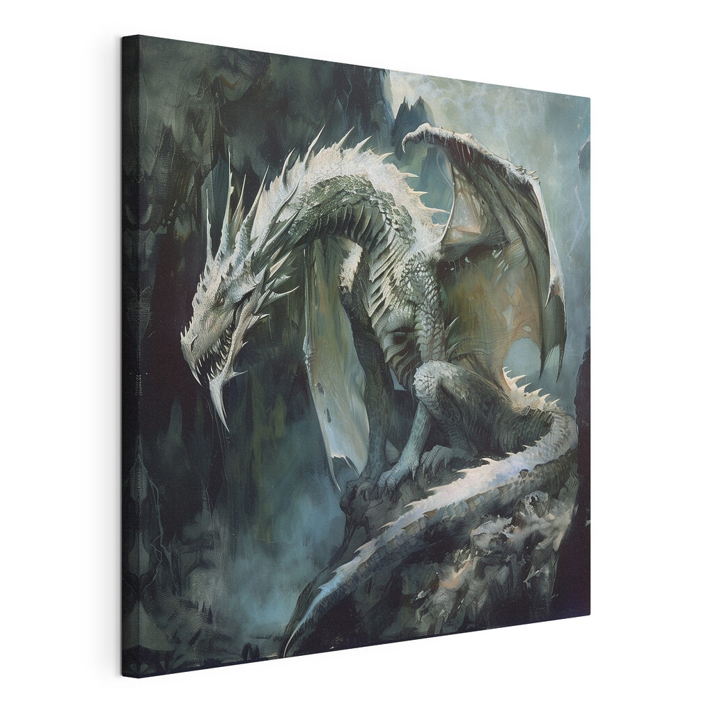 Dragon sitting on a rock Dragon sitting on a rock