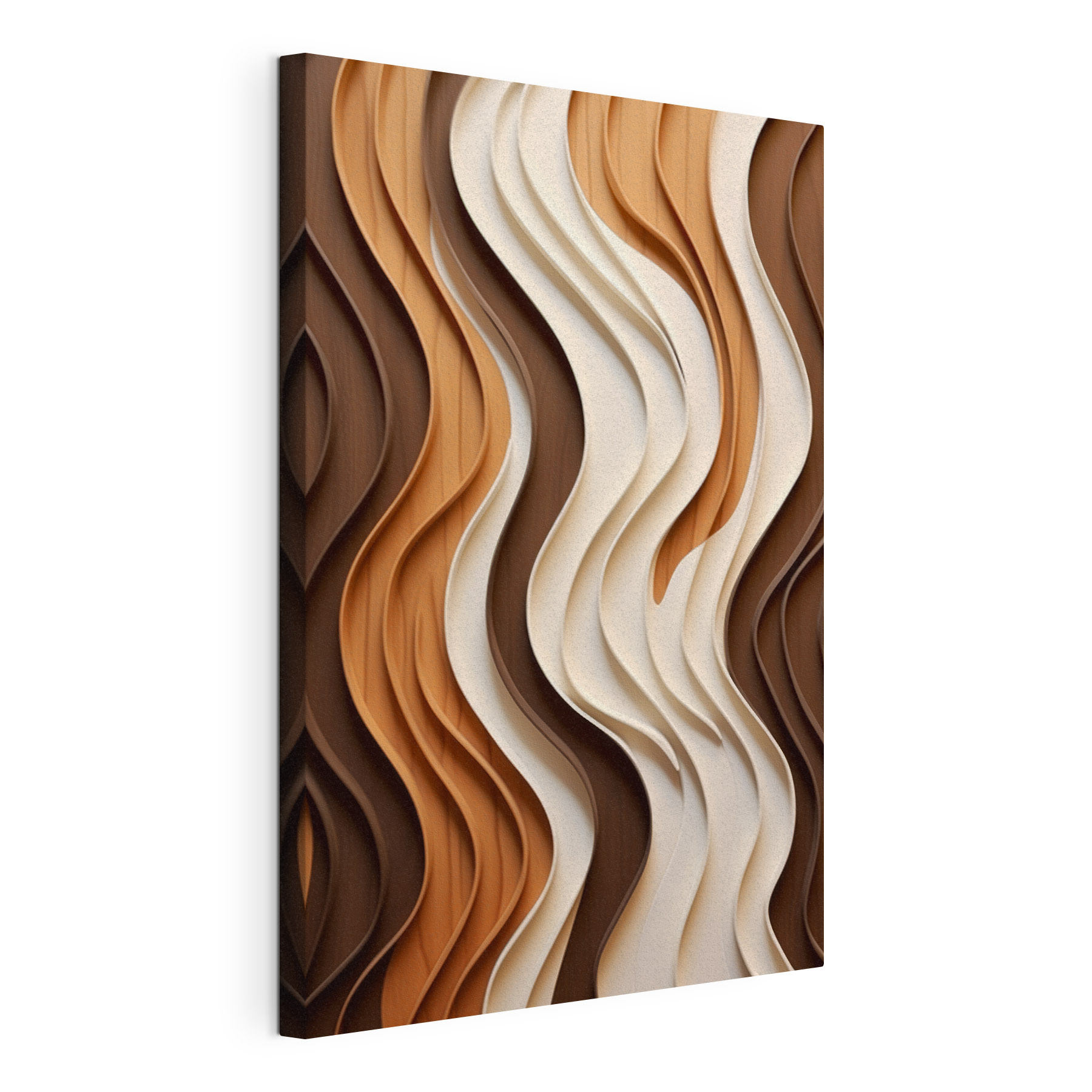 Flowing patterns in earthy tones