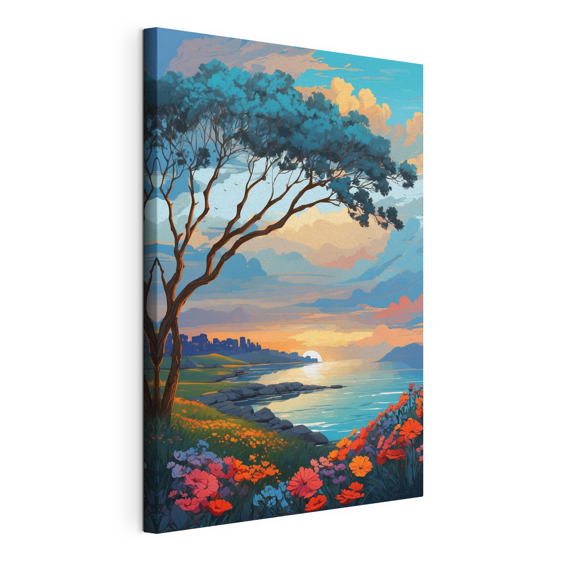 Tree next to a body of water