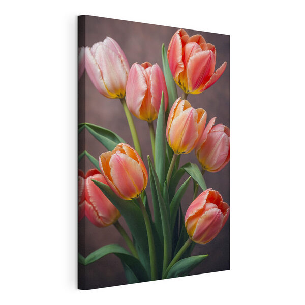 Quadri Quadri Mazzo di tulipani rosa e gialli (COD: s40854)