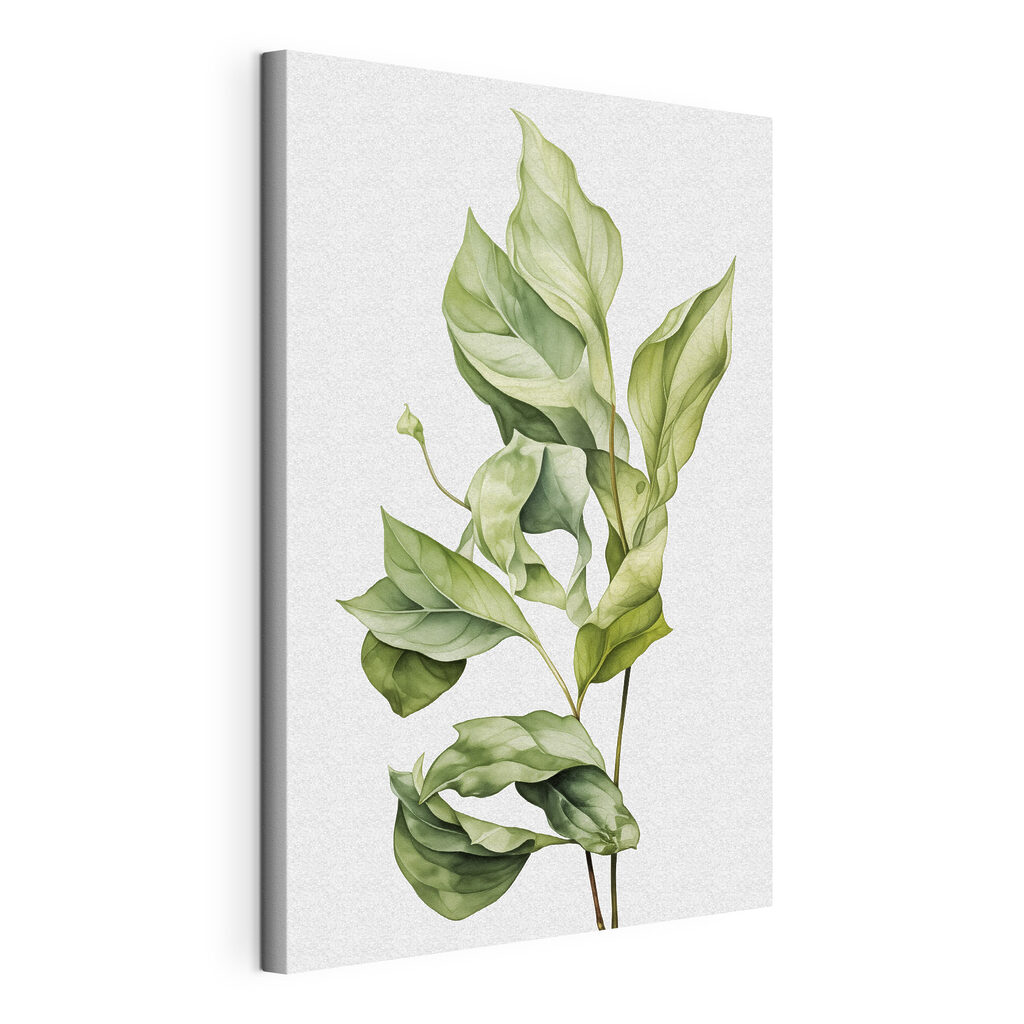 Lush green leaves in soft hues Lush green leaves in soft hues