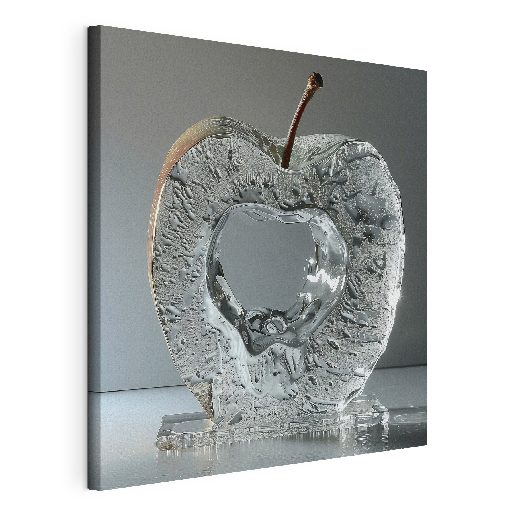 Glass apple with a stem Glass apple with a stem