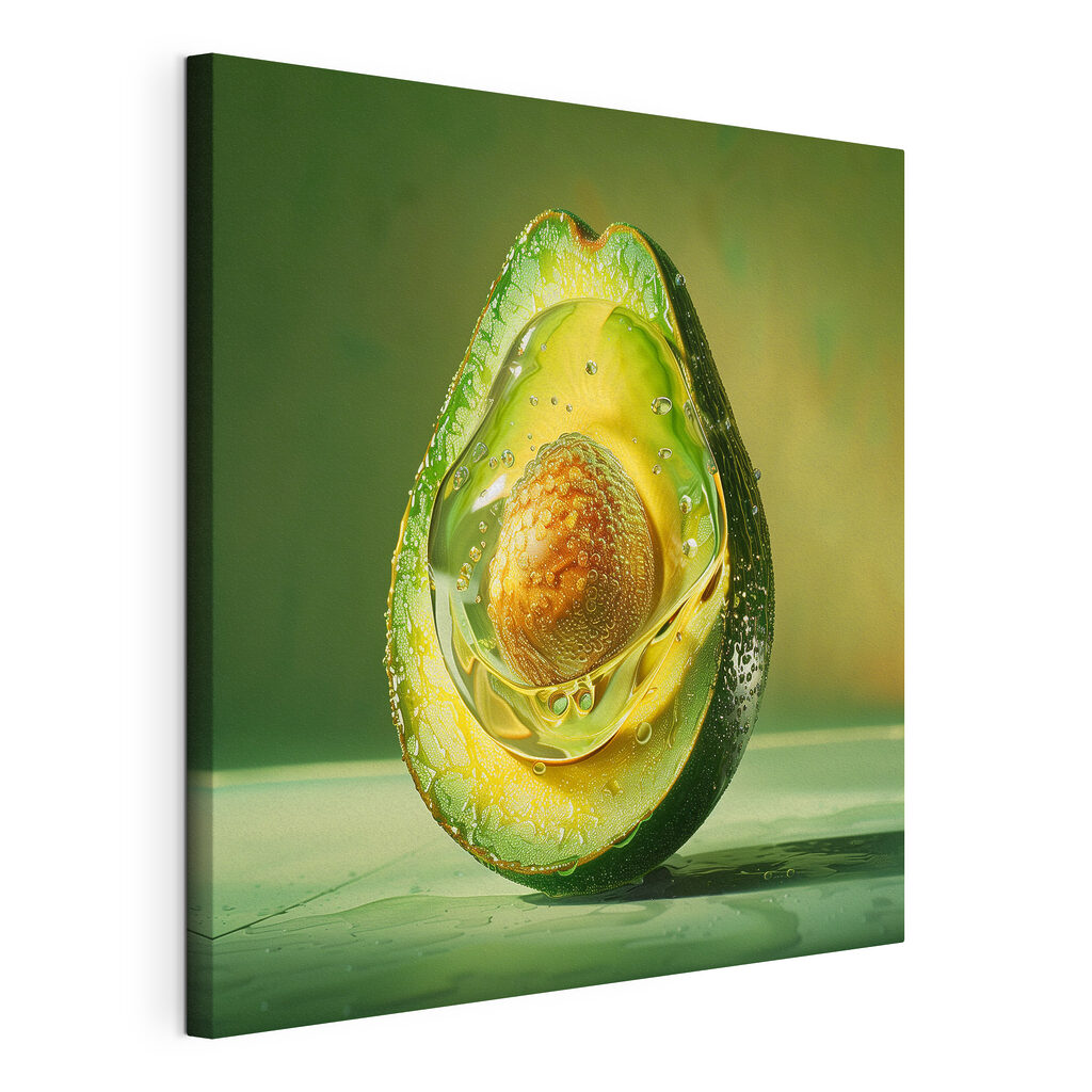 Avocado cut in half