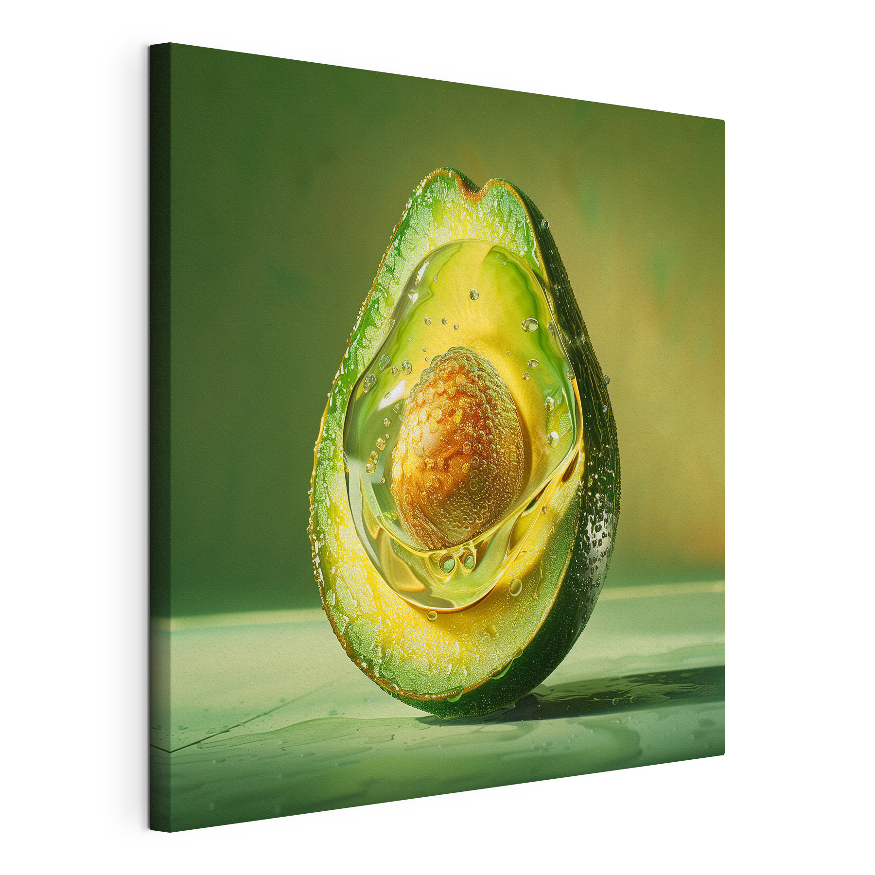 Avocado cut in half