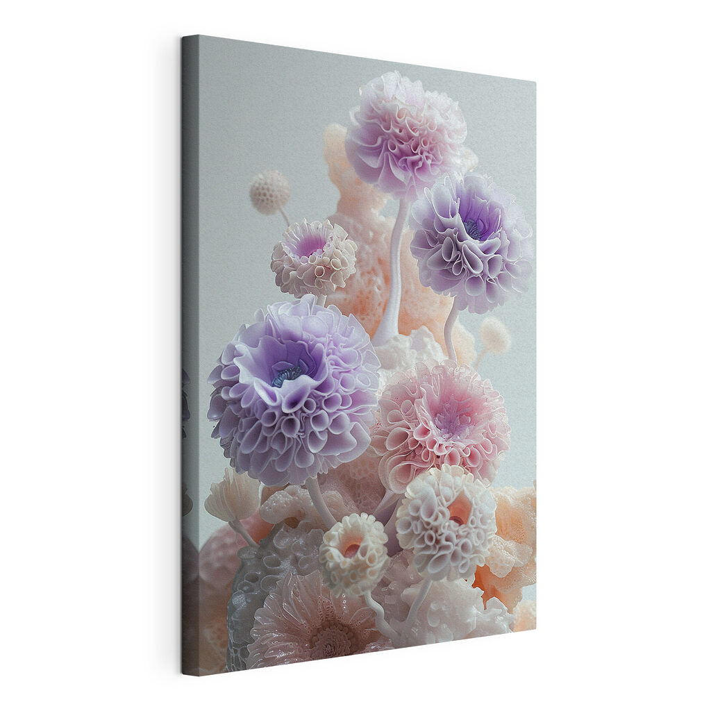 Delicate blooms of pastel hues Delicate blooms of pastel hues