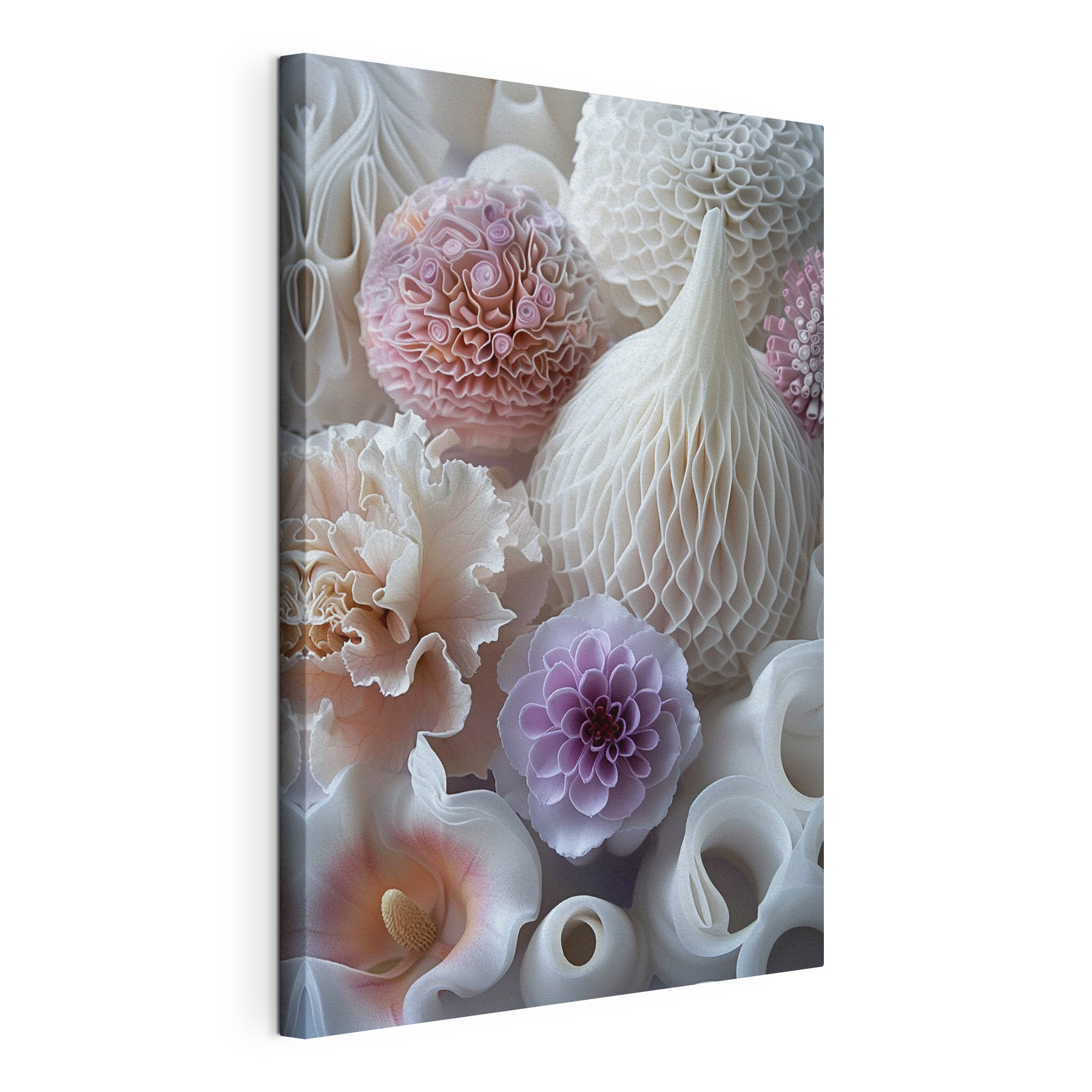 Delicate floral-inspired paper creations
