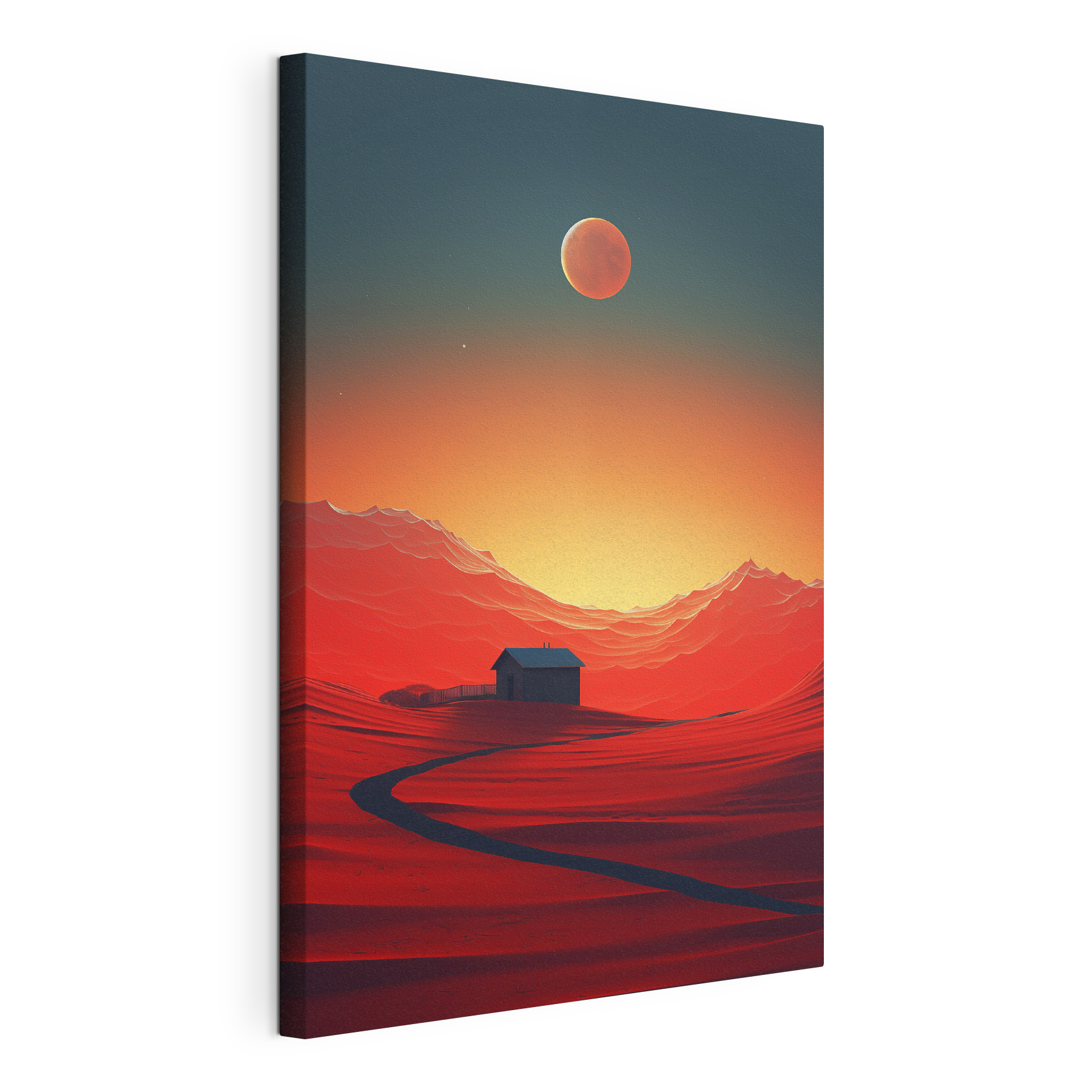 House in a desert