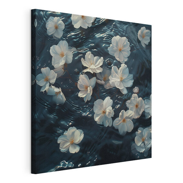 Quadri Fiori bianchi che galleggiano sull'acqua (COD: s40960) Quadri Quadri Fiori bianchi che galleggiano sull'acqua (COD: s40960)