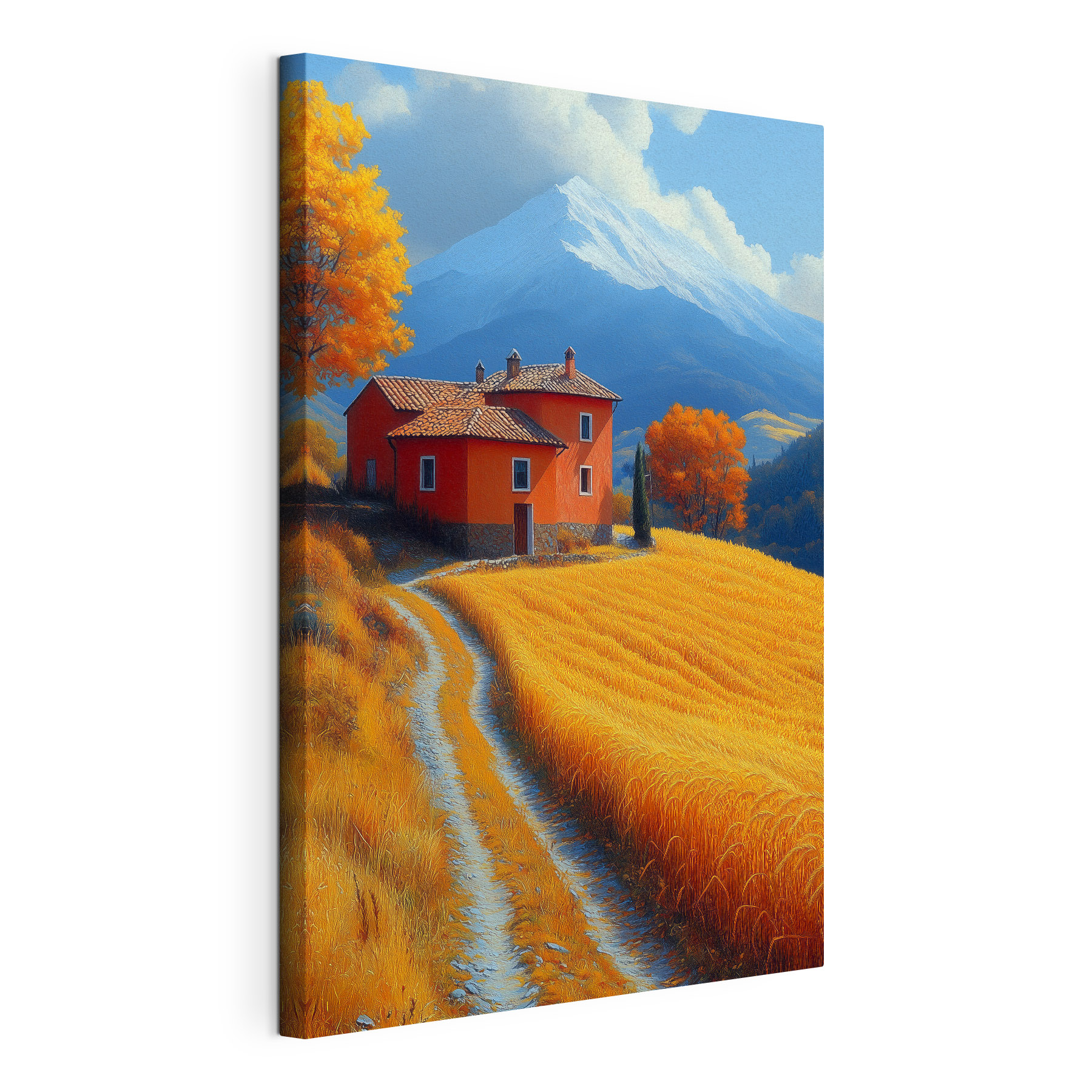 House in a field
