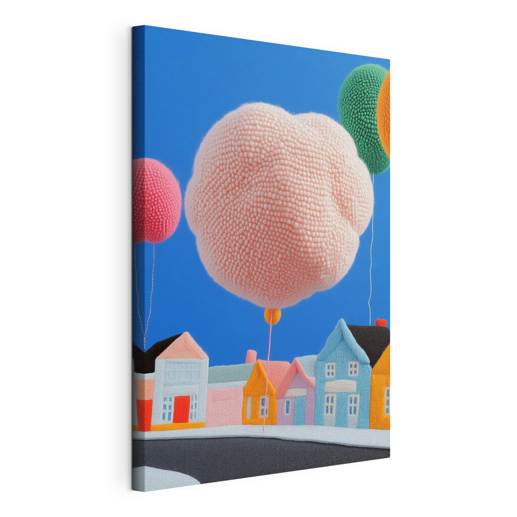Group of balloons in the air