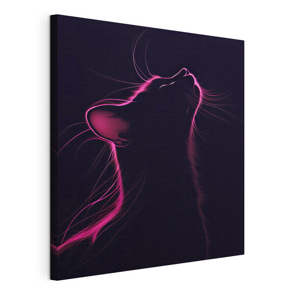 Quadri Gatto con luci rosa (COD: s40994) Quadri Quadri Gatto con luci rosa (COD: s40994)