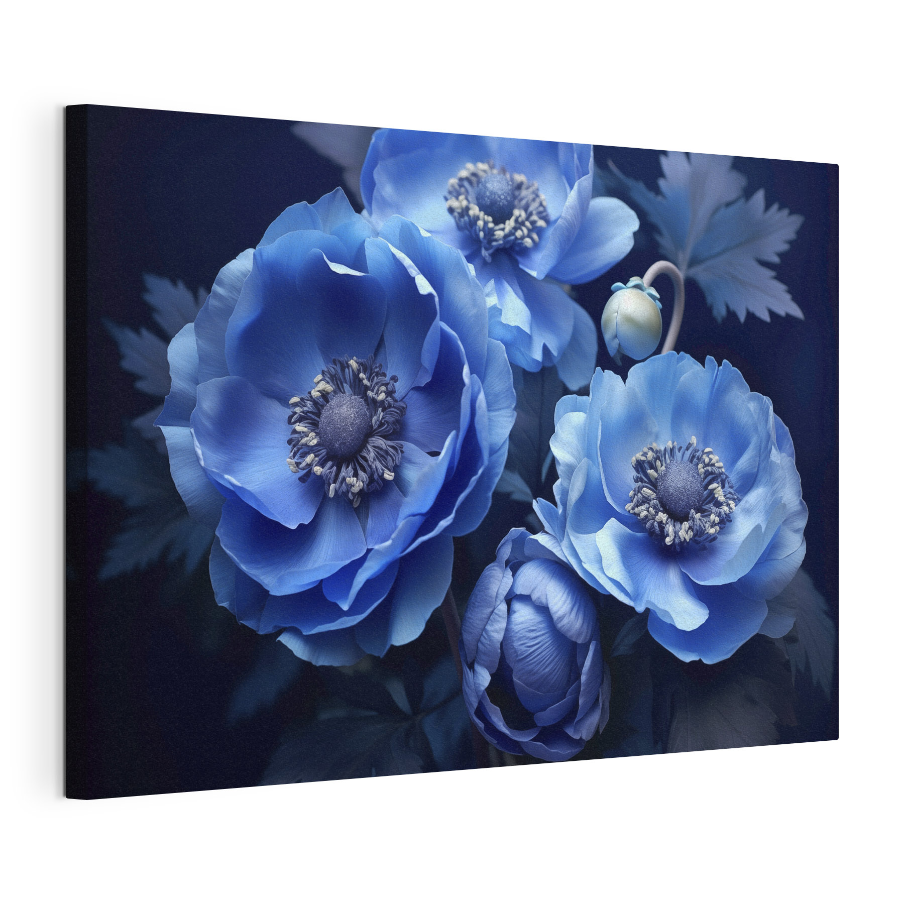 Group of blue flowers