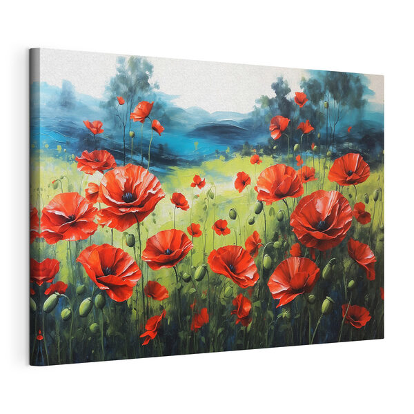 Dipinto di fiori rossi Quadri Dipinto di fiori rossi