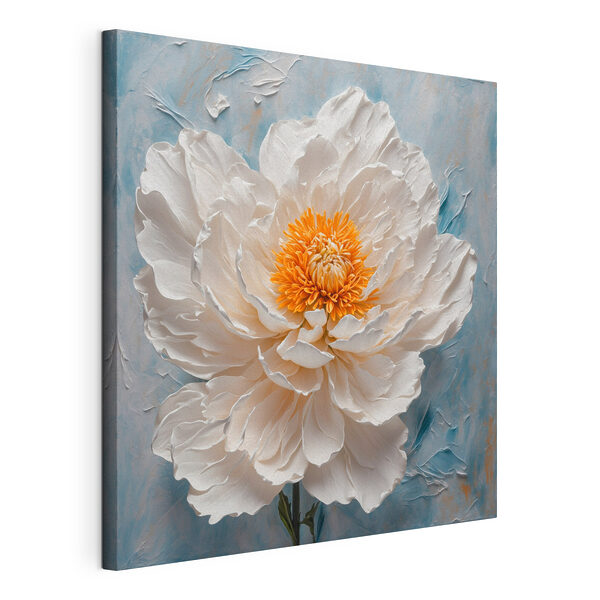 Quadri Fiore bianco con il centro arancione (COD: s41036) Quadri Quadri Fiore bianco con il centro arancione (COD: s41036)