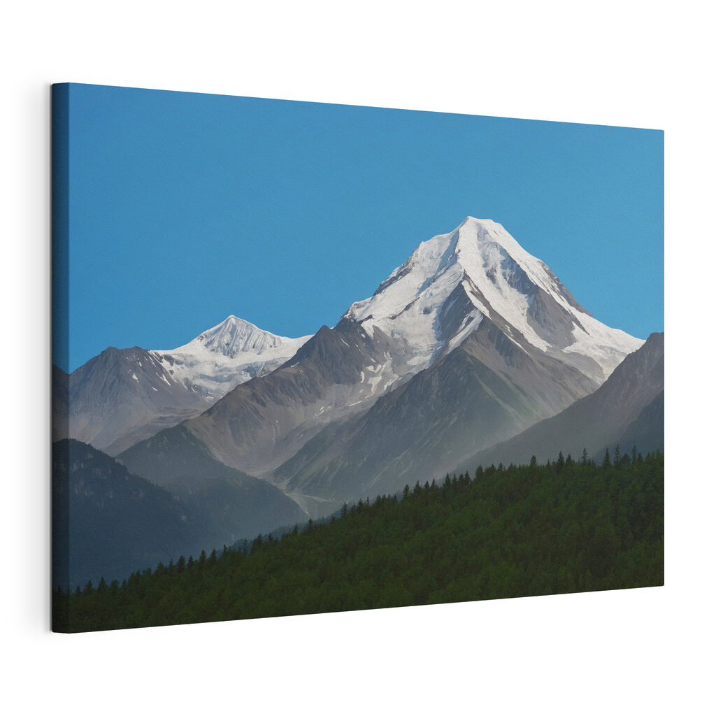 Mountain with snow on top Mountain with snow on top