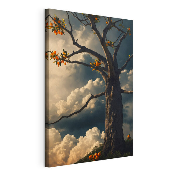 Quadri Albero con frutti arancioni