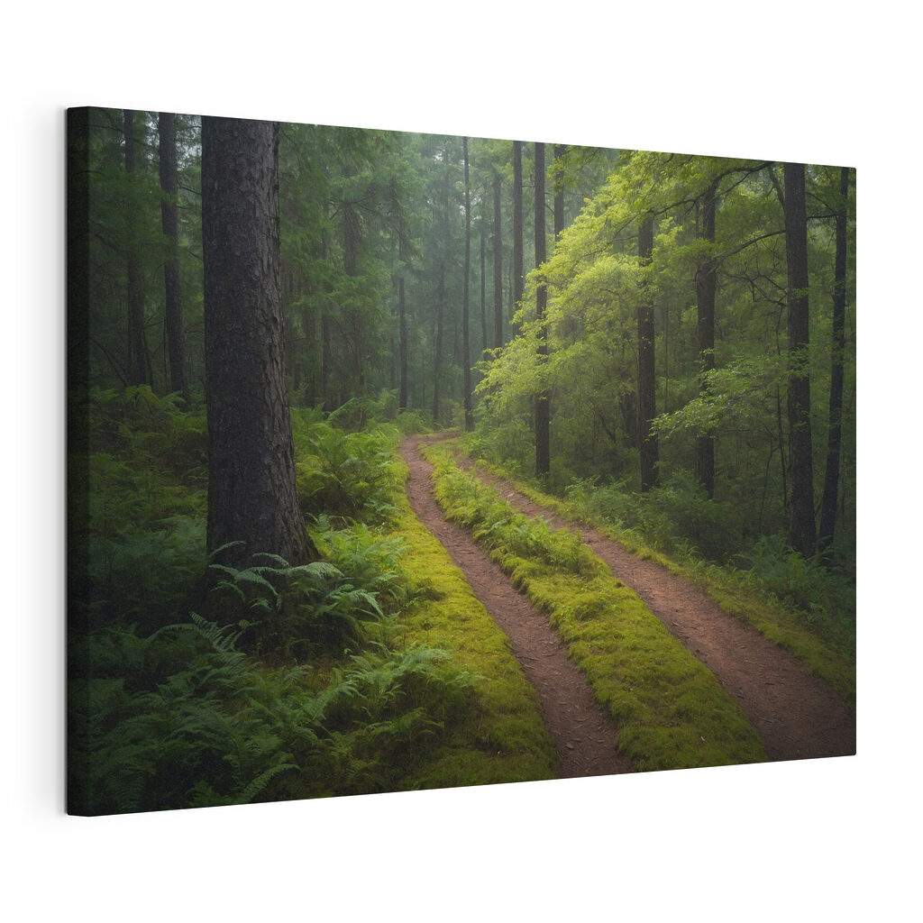 Dirt road through a forest Dirt road through a forest