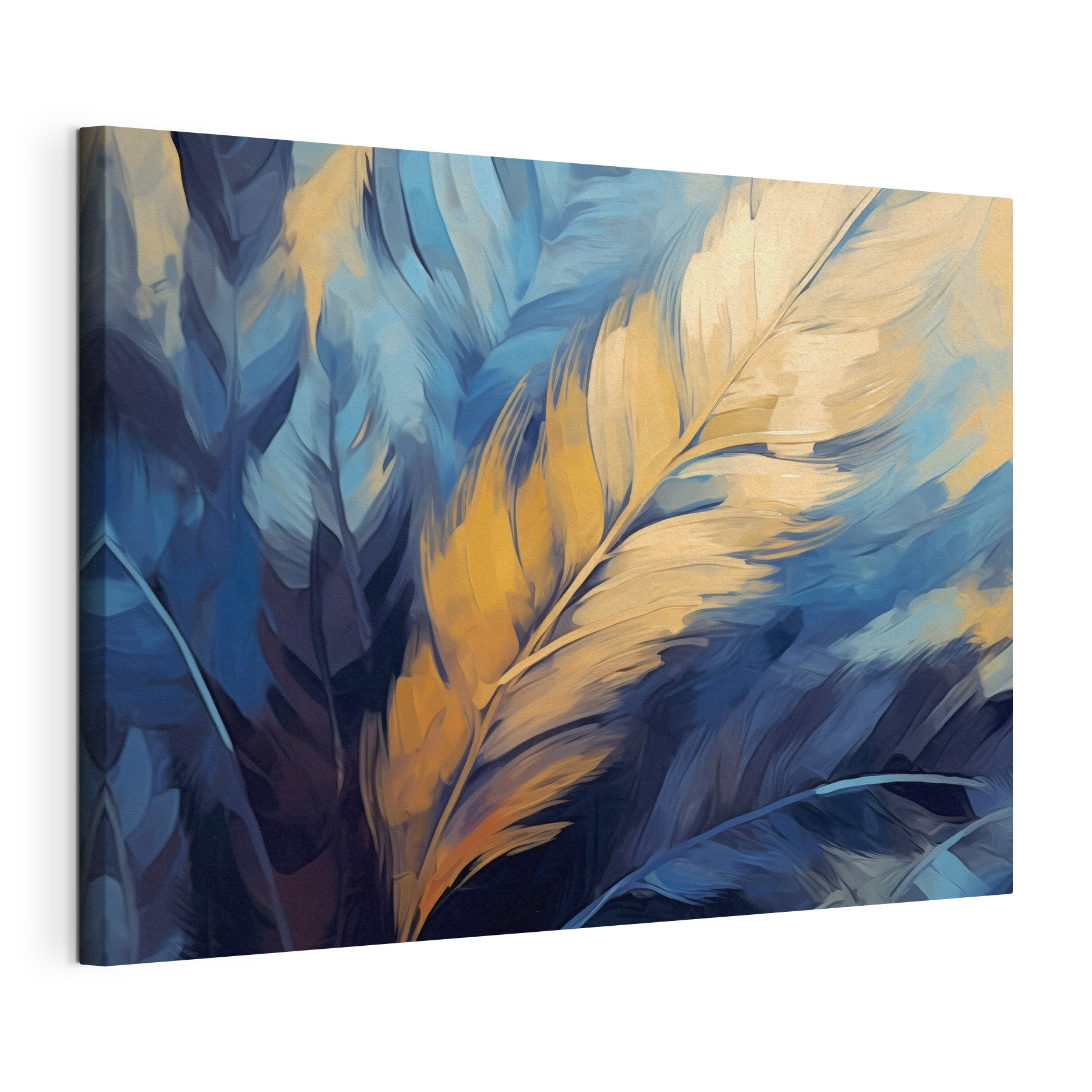 Colorful leaves in a dreamy style