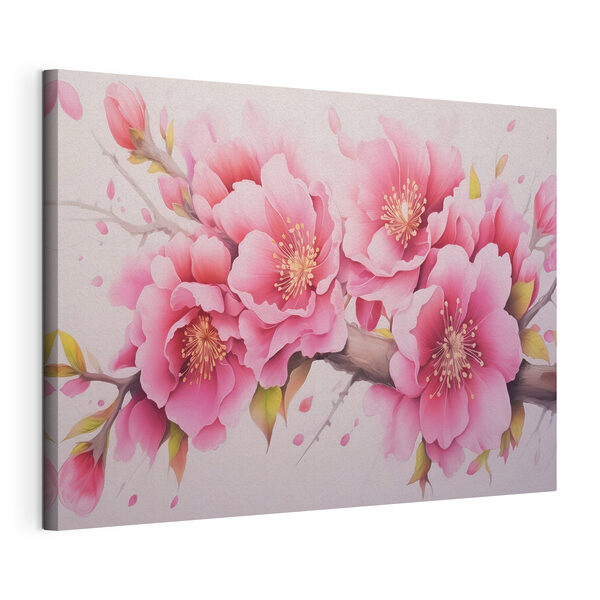 Quadri Dipinto di fiori rosa