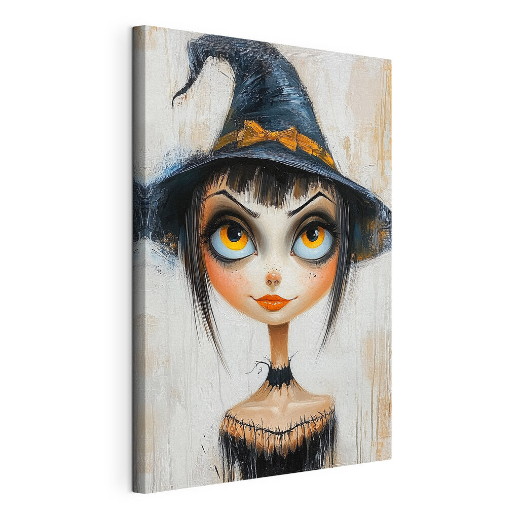 Cartoon of a woman wearing a person hat