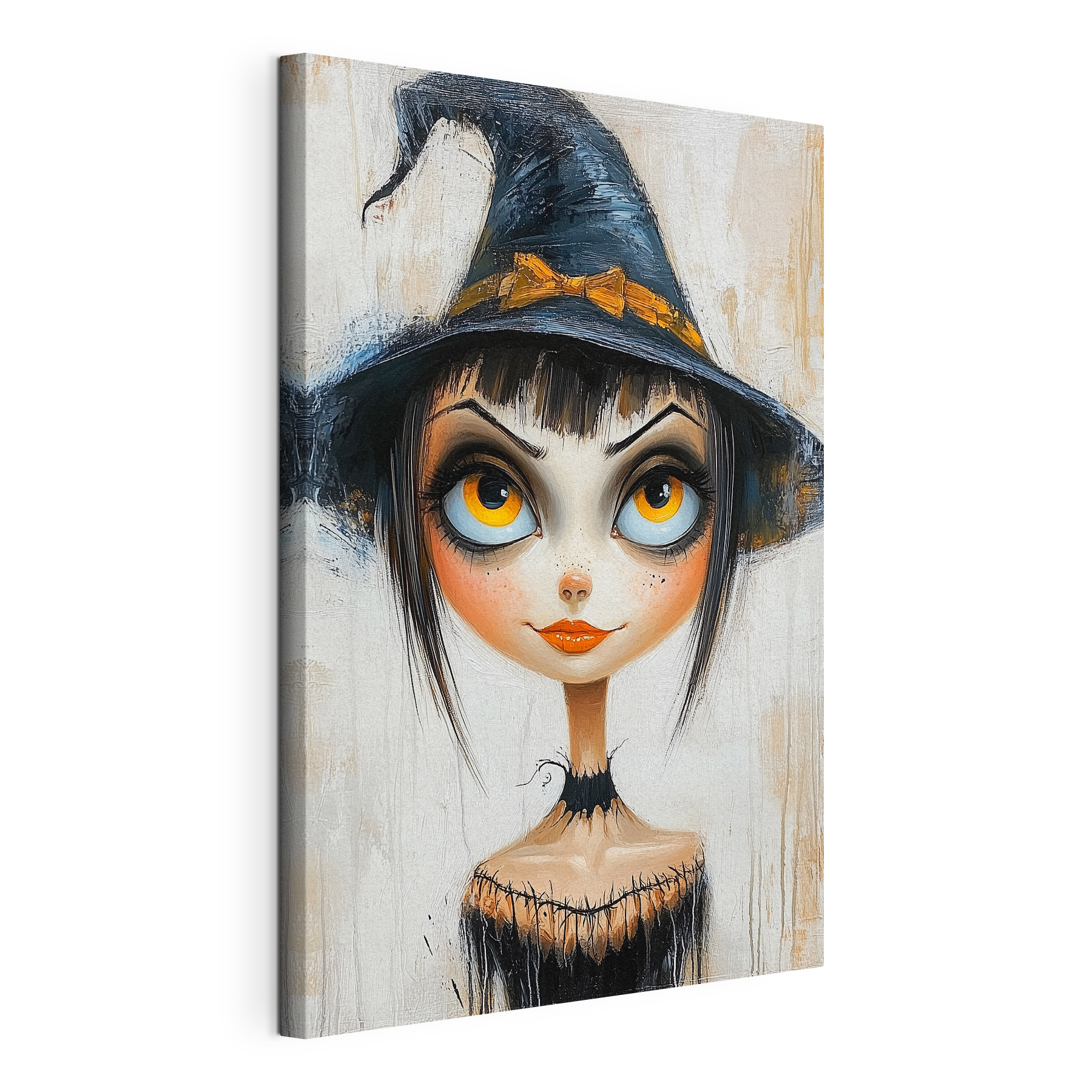 Cartoon of a woman wearing a person hat
