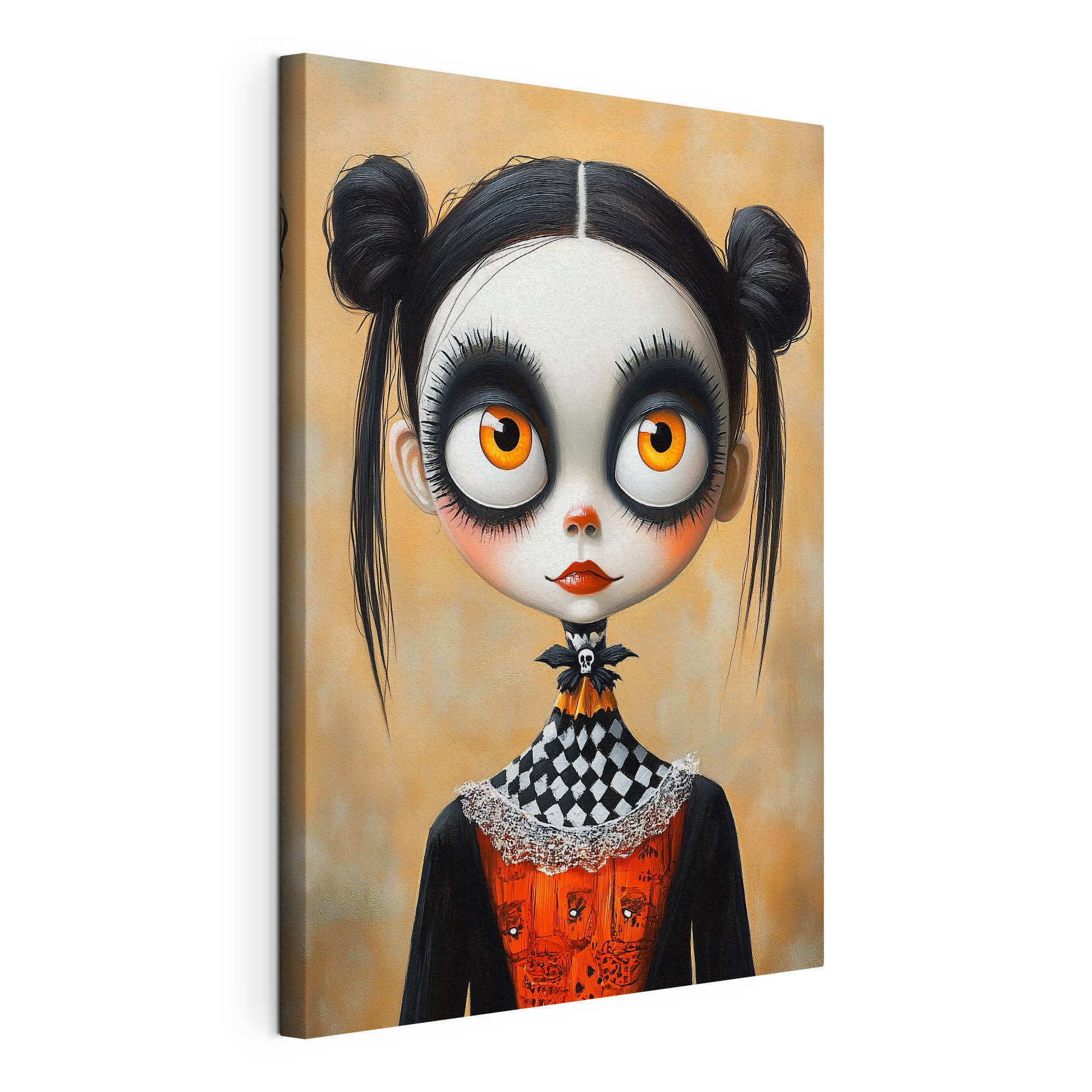Cartoon girl with big eyes Cartoon girl with big eyes