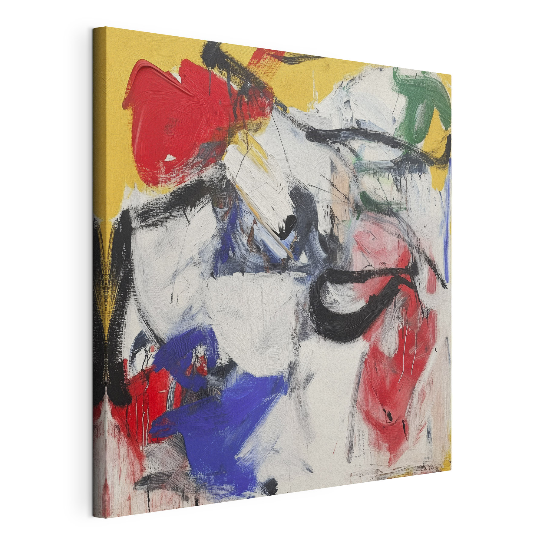Painting of a person with different colors
