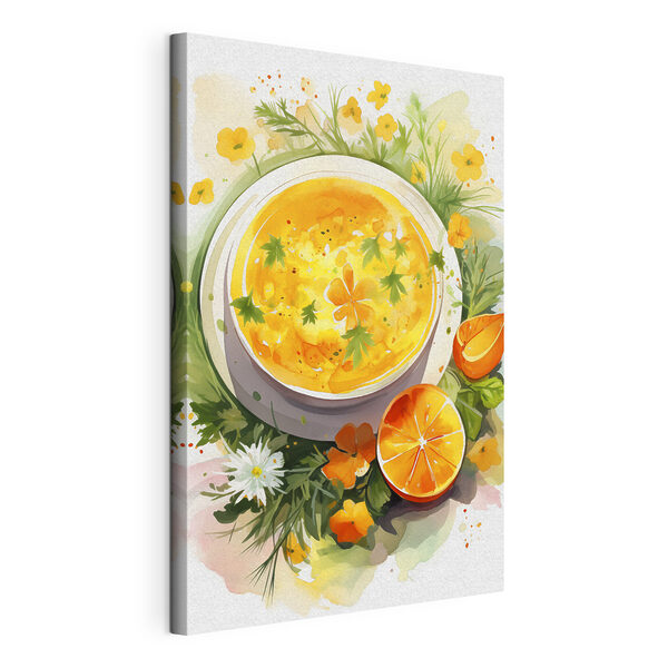 Quadri Ciotola di zuppa d'arancia con fiori e foglie (COD: s41170) Quadri Quadri Ciotola di zuppa d'arancia con fiori e foglie (COD: s41170)