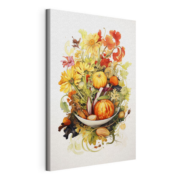 Quadri Acquerello raffigurante ortaggi e fiori