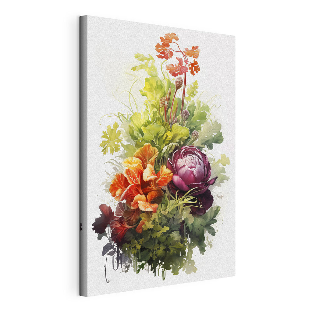 Bouquet of flowers and leaves Bouquet of flowers and leaves