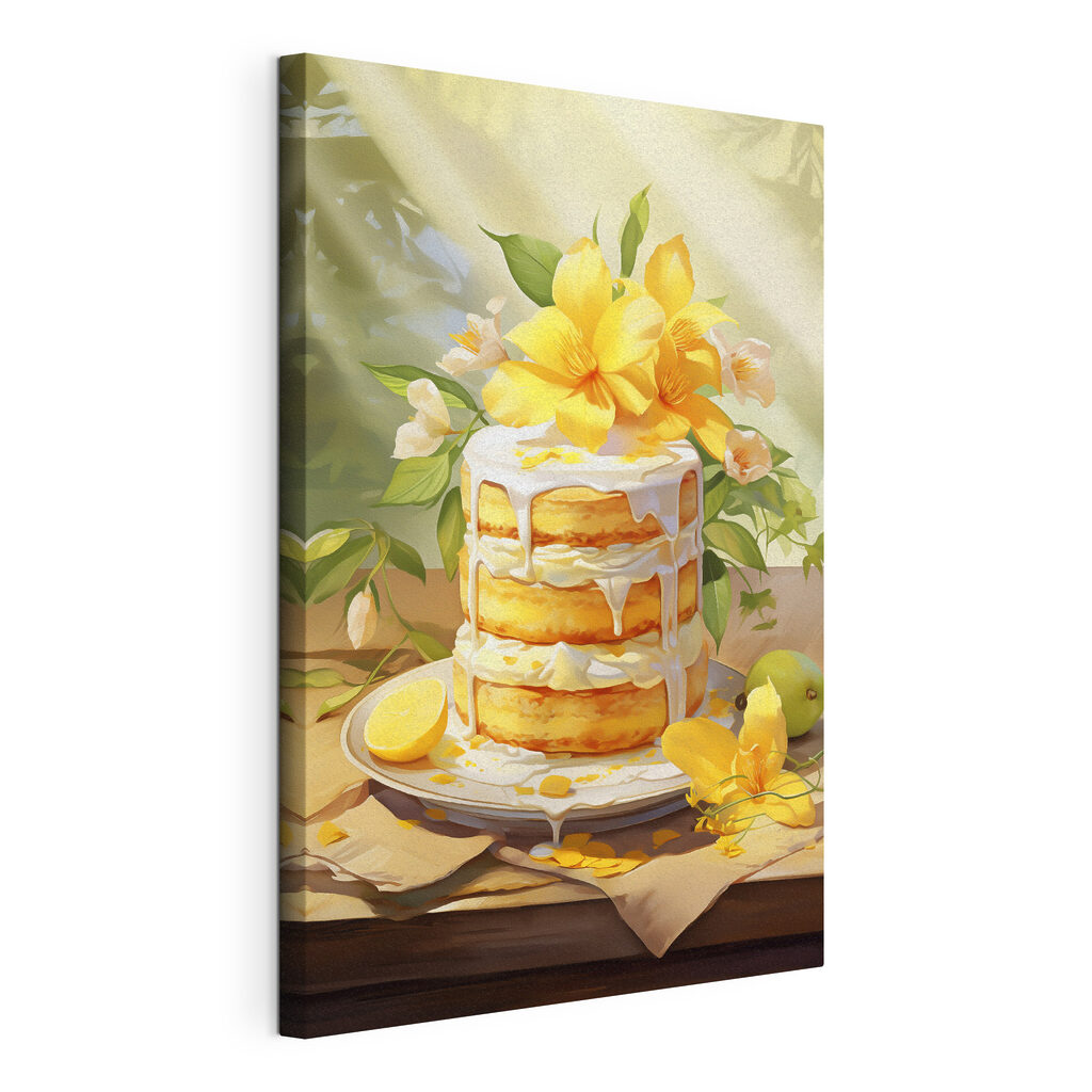 Cake with flowers on top Cake with flowers on top