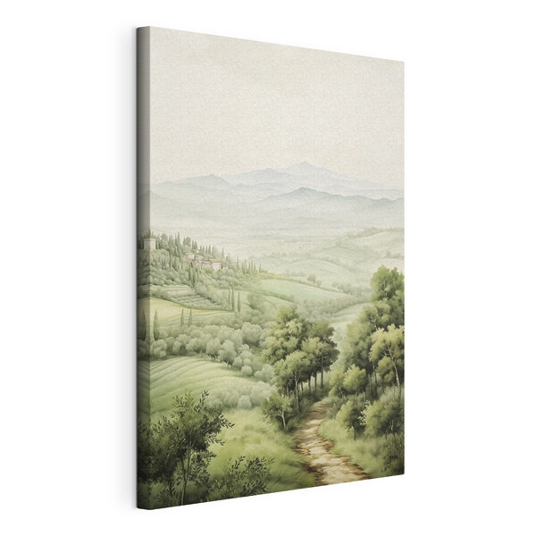 Paesaggio con alberi e colline Quadri Paesaggio con alberi e colline