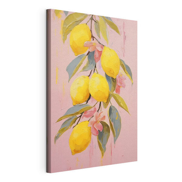 Quadri Dipinto raffigurante dei limoni su un ramo (COD: s41233) Quadri Quadri Dipinto raffigurante dei limoni su un ramo (COD: s41233)