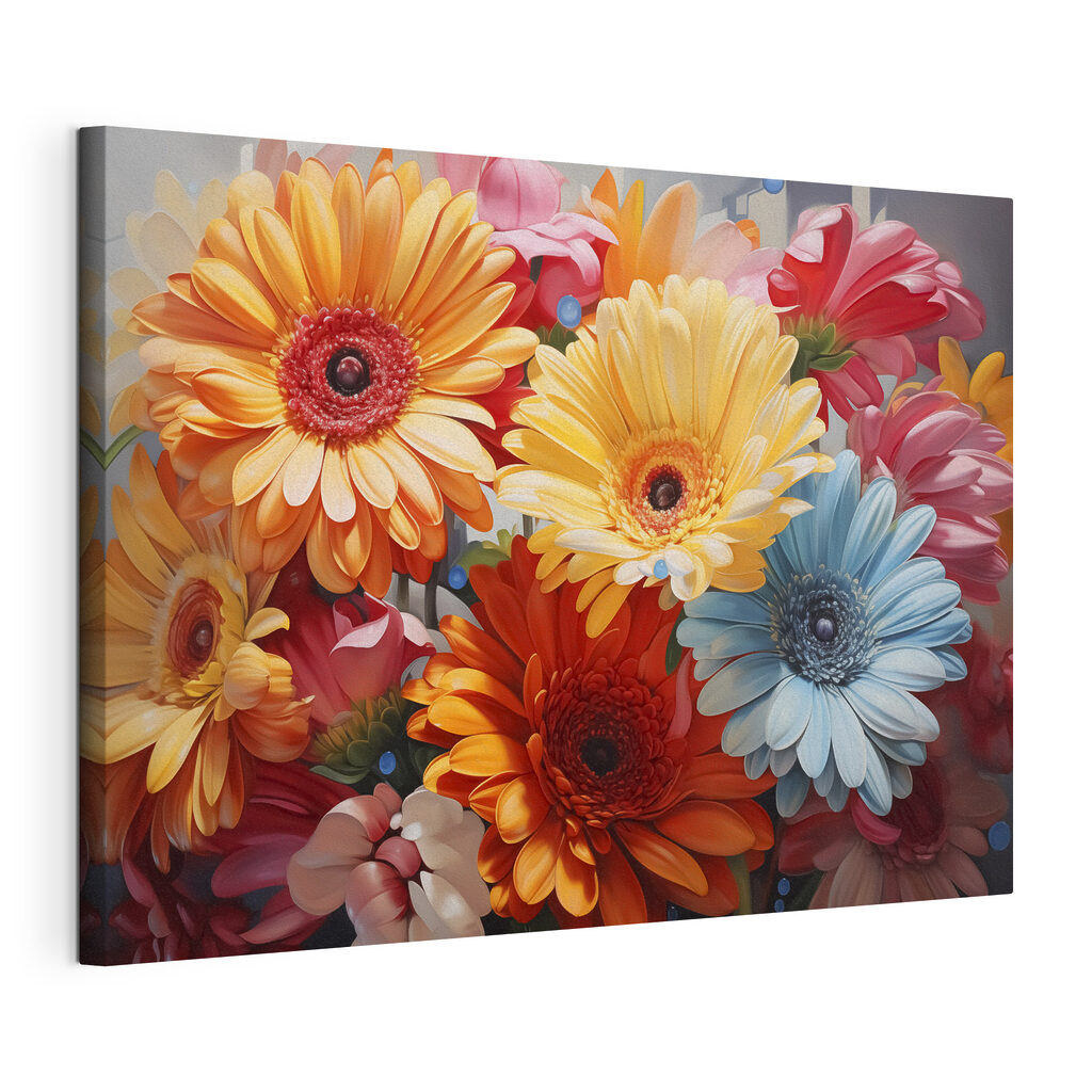 Group of colorful flowers