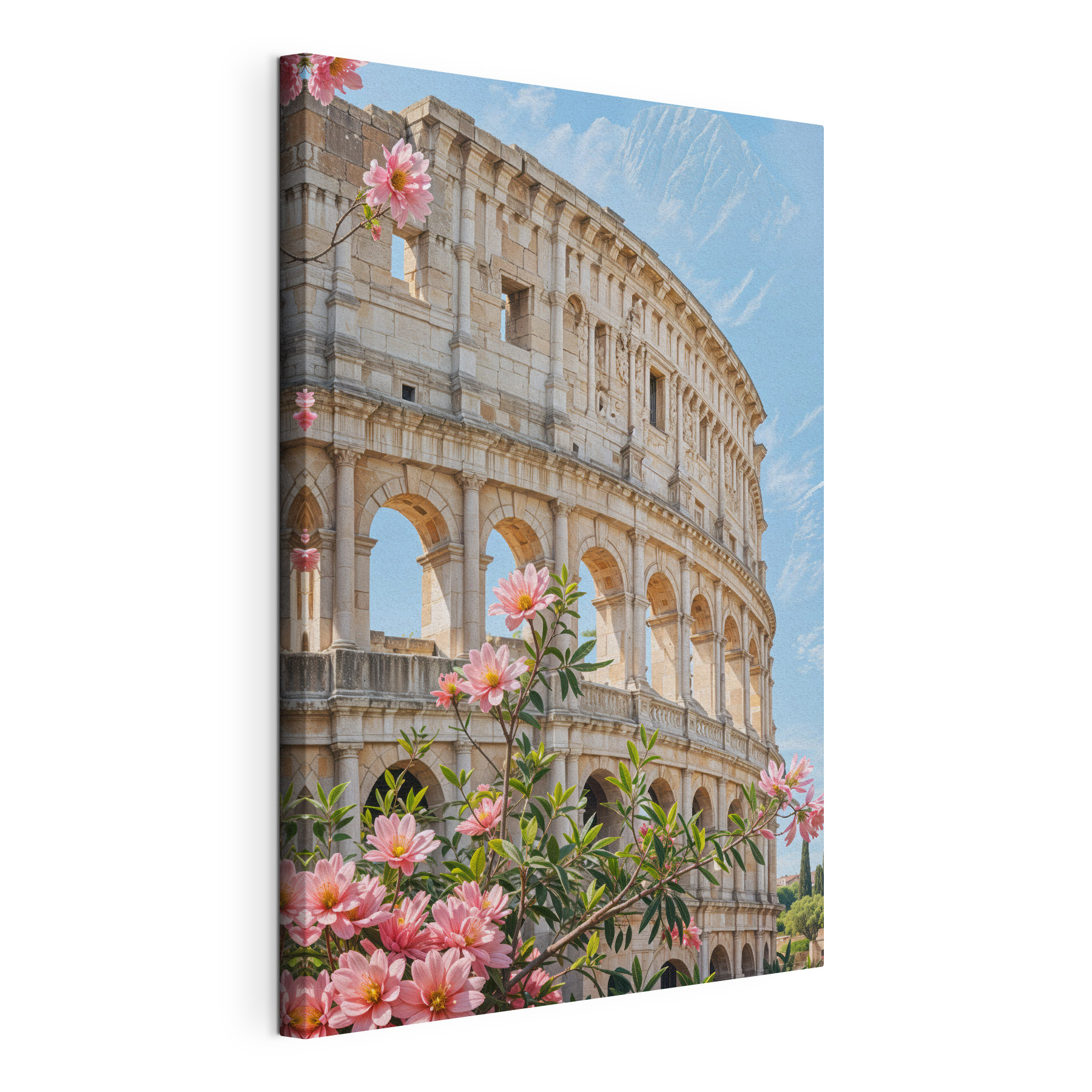 Building with arches and flowers