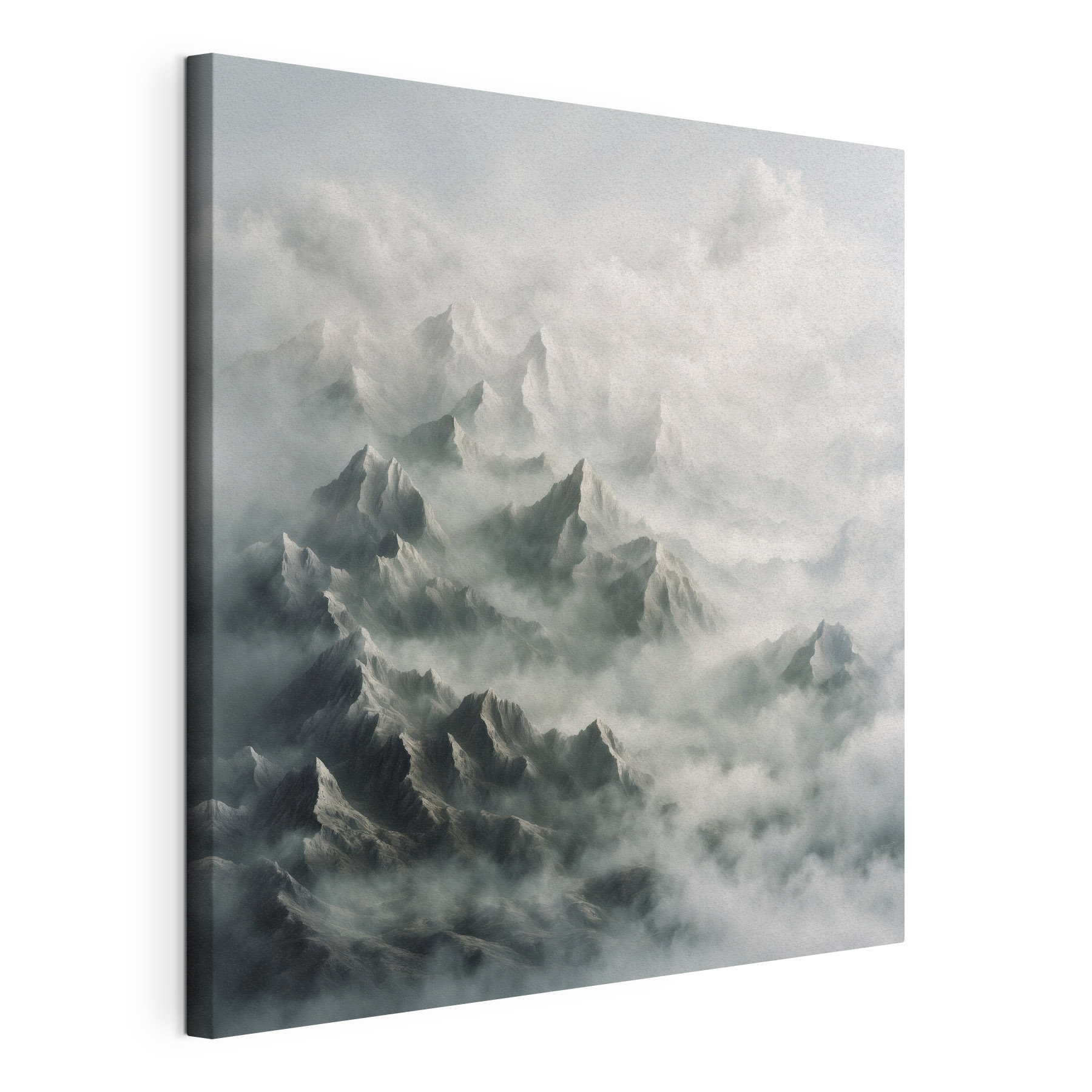 Mountain range with clouds Mountain range with clouds