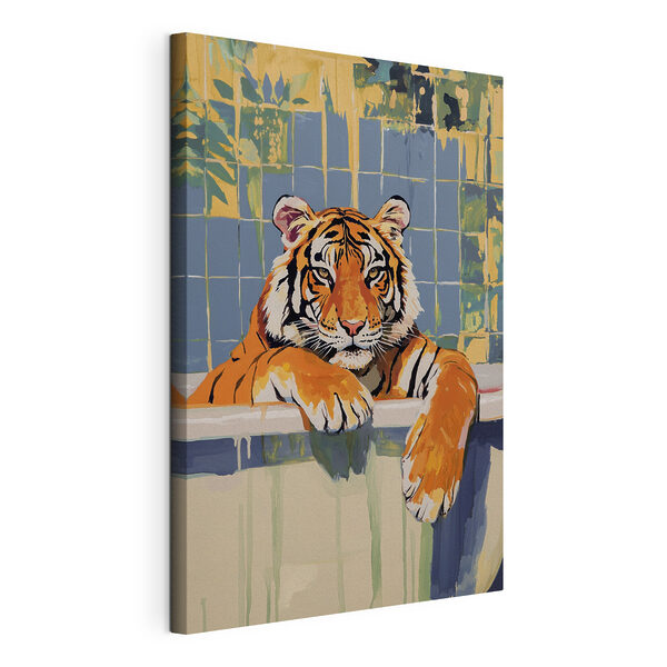 Quadri Quadri Una tigre nella vasca da bagno (COD: s41337)