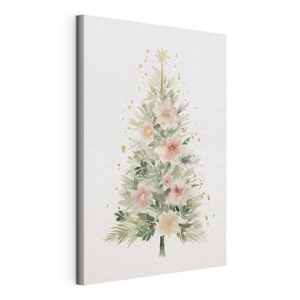 Watercolor painting of a christmas tree Watercolor painting of a christmas tree