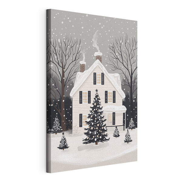 Quadri Quadri Casa con un albero davanti (COD: s41371)