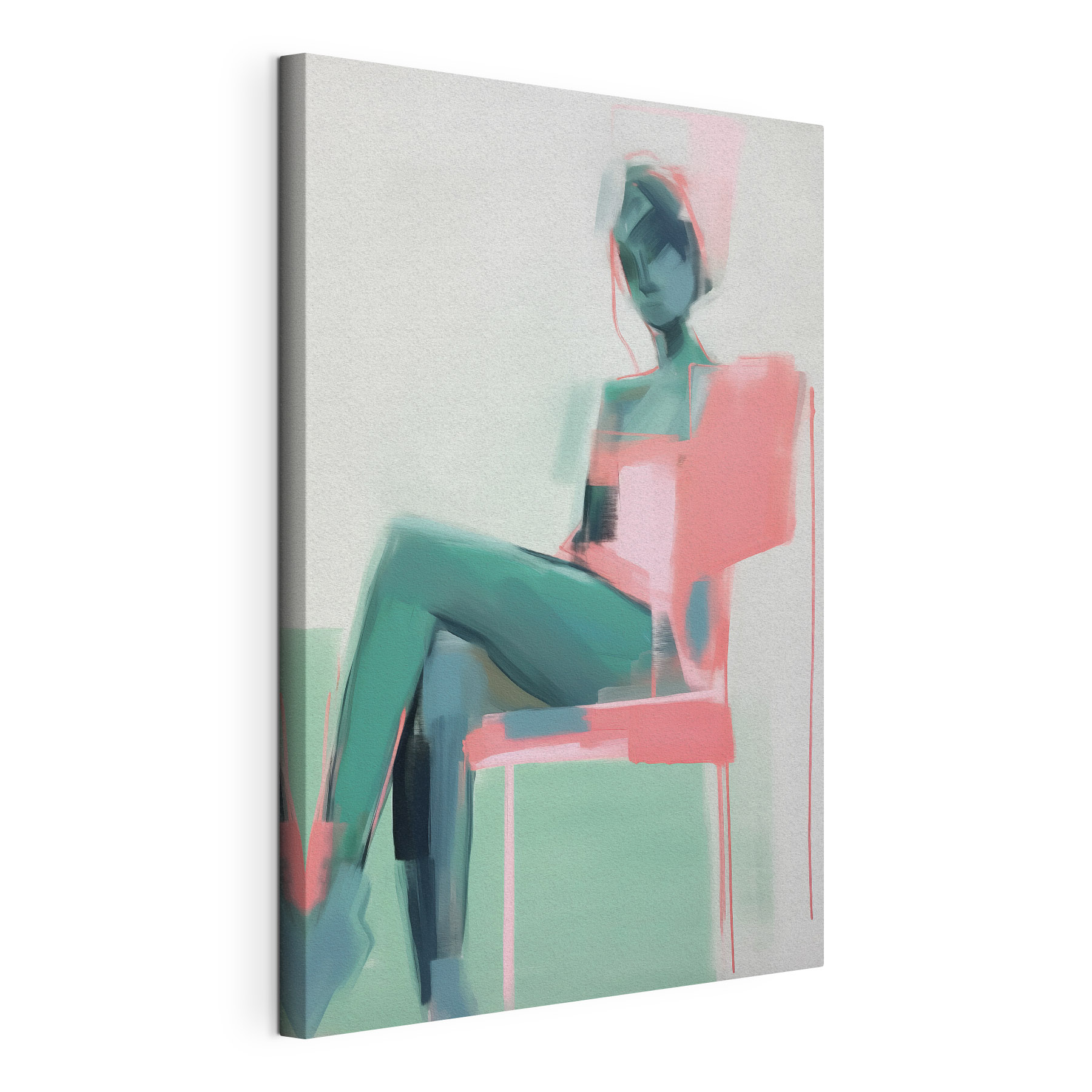 Woman sitting in a chair