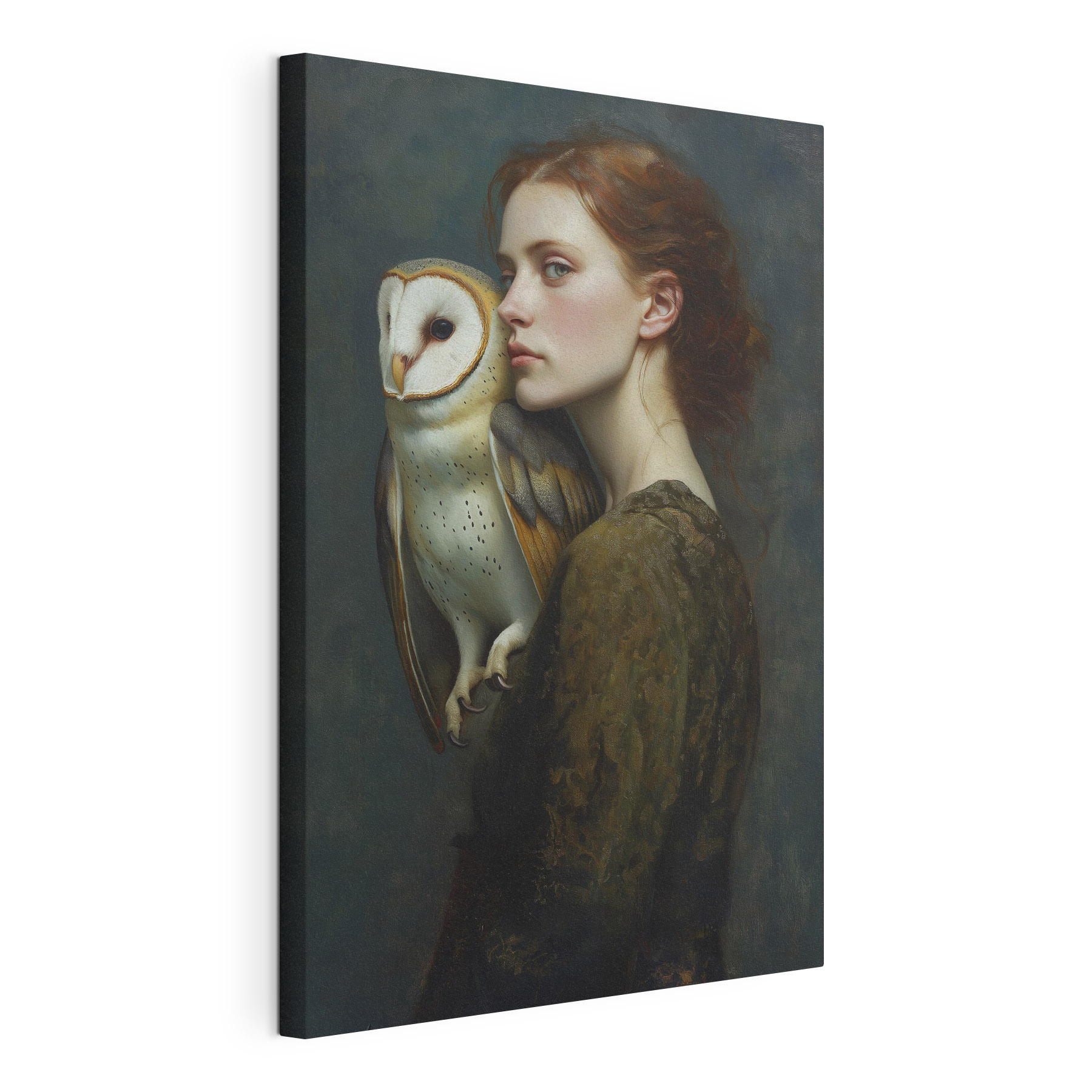 Woman holding an owl Woman holding an owl