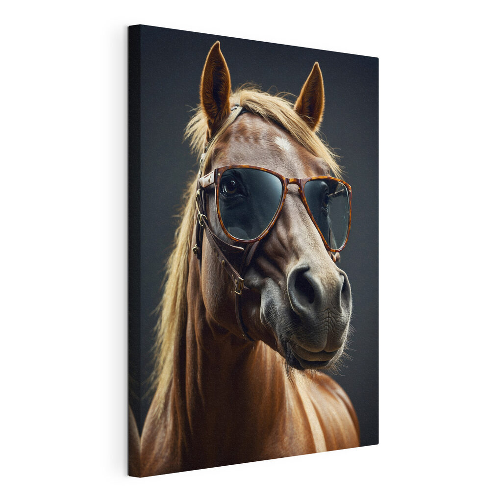 Horse wearing sunglasses Horse wearing sunglasses