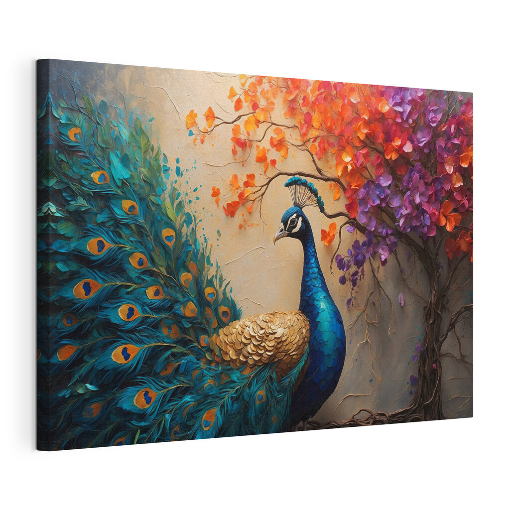 Painting of a peacock Painting of a peacock